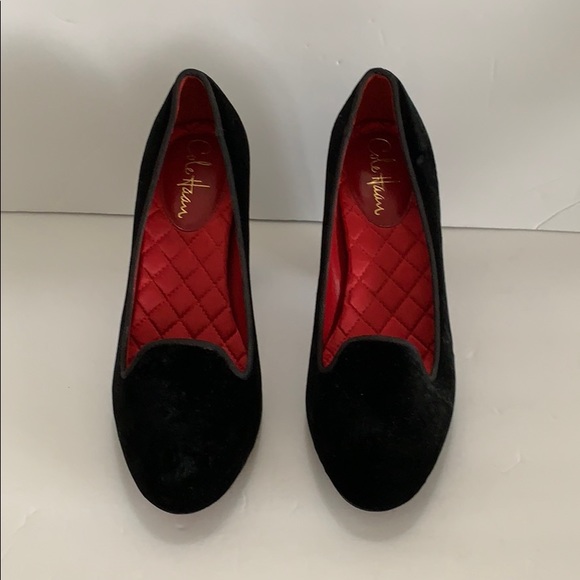 ❤️SOLD❤️Cole Haan Nike Air velvet shoes 8 Black - Picture 2 of 9